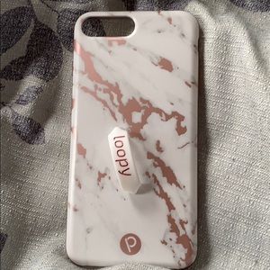 Loopy Rose Gold Marble Case iPhone 8+